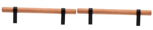 Tofficu 2 Stück Holzgriff Griffe Schränke Knöpfe modern glatt hölzerner Ziehgriff Schubladengriff aus Holz Schrankgriff aus Holz Holzschublade zieht holz ziehgriff Metall