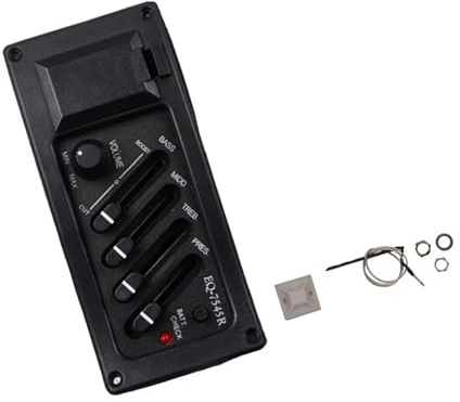 Tonabnehmer Akustik Akustikgitarren-Tonabnehmer Straight Edge Preamp 4-Band