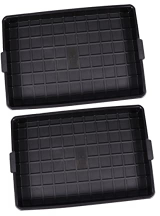 DECOMELODY 2 Pezzi Vassoio per Piante in Plastica Sottovaso per Contenere e Adatto Vasi per e Bonsai Materiale Resistente e Leggero Deformazione