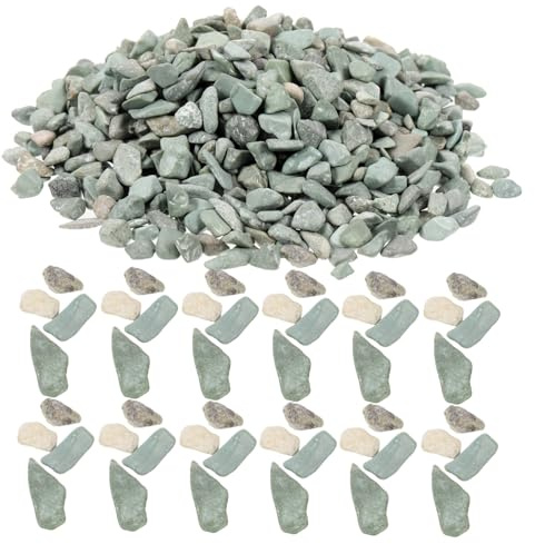 ELAYARD Microlandschaft Natursteine Grau 2-4mm 60g Beutel Sandtisch Steinmodell Aquariumdekor Garten Bonsai Zubehör