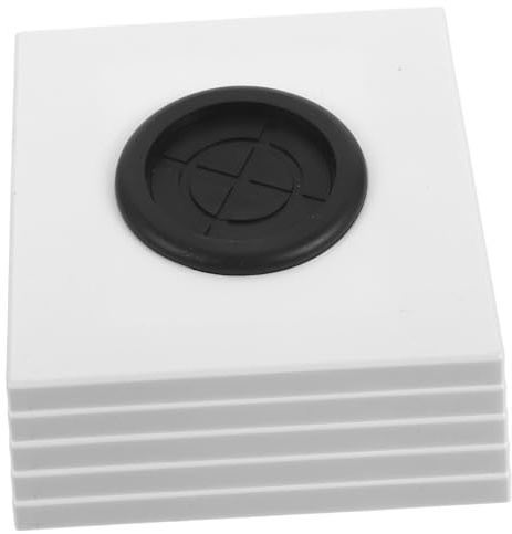 Toddmomy 5 pezzi Placche da Parete Elettriche Bianche con Passacavi in Gomma Copripresa Decorativo Tipo per Casa e Ufficio Installazione Facile e Sicura Organizzazione Cavi Ordinata