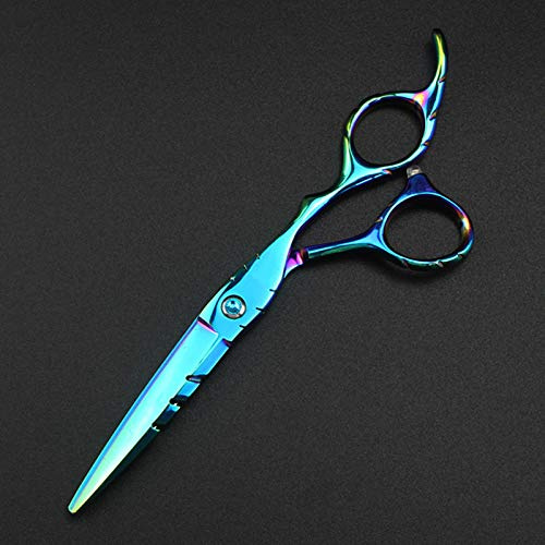 Professional Hair Cutting Shears, 6inch professional 440c green hair scissors cutting barber haircut thinning shears cut scissor hairdressing (Cutting)(Cutting)