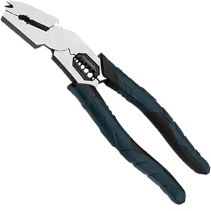 Pinza Crimpatrice Filo | Utensile Manuale Crimpatrice 9 in 1 - Tenaglie Tagliente Acciaio Ad Alto Carbonio,per Cavi Elettrici Spelare Crimpare Tagliare