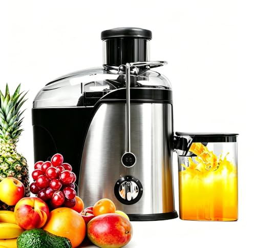 Estrattore di succo centrifugo 400W,Estrattore di succo elettrico (nero)
