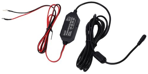 GOWENIC Dashcam Hardwiring Kit, 24/7 Parking Mode ACC Hardwire Power Cable with Voltage Display Screen and Anti Interference Filter, for USB C Dash Camera Car Truck Commercial Vehicle