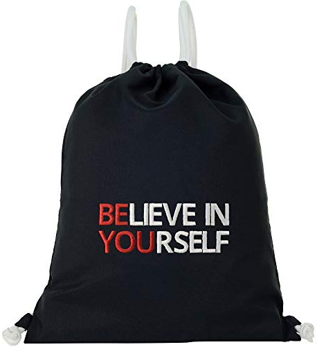 EXPRESS-STICKEREI Turnbeutel Girly Spruch | Beutel wasserdicht Sportbeutel Gymbag Rucksack lustige Beuteltasche Shopping | Frauen Rucksack Beuteltasche | lustiges Sporttasche