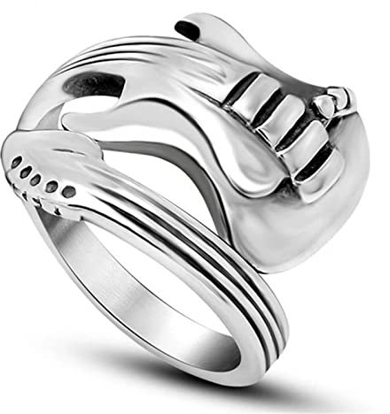 PAIHUIART Ring Ringe Damen Bijouterie Frauen Schmuck Unisex Gitarre Hip Hop Rock Ringe Für Frauen Party Geschenk Vintage Schmuck Knuckle Ring 7