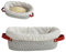 Satiskid Bread Proofing Basket, 10 Inch/25cm Banneton Oval Cotton Rope Sourdough Bread Basket, Proofing Baskets Bowl with Liner for Baking for Professional and Home Bakers Women Wife Mom