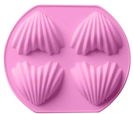 Molde hornear concha marina Silicona Antiadherente Resistente Al Calor De 4