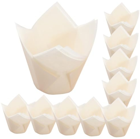 MOTHNUR 200 pezzi Pirottini per Cupcake in Bianca Resistenti e Decorativi per Feste Matrimoni Shower e Uso Cucina Pirottini per Dolci Pratici e Sicuri