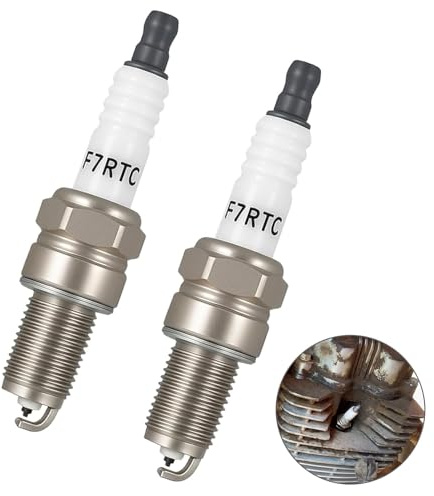 2 Stück F7RTC Zündkerzen-Ersatz für 995/WR6DC 7900/WR7DC,Auto-Zündkerze,ür RN9YC RN10YC RN11YC Zündkerze, für 3047/W20EPR-U/VW20 für Auto Motorräder