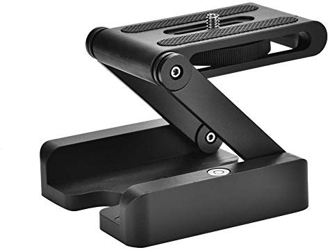 Z Flex Neigungs Kopf Stativ Kugelkopf mit Schnellwechselplatte 1/4 Zoll und 3/8 Zoll Schraubenloch, Z-förmiger Neigekopf für DSLR-Kamera