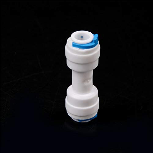 BE-TOOL Push Fit Connectors 3/8 to 3/8 Straight Connector Quick Connector Fitting for Fridges Aquarium and Reverse Osmosis Plumbing (Pack of 5)