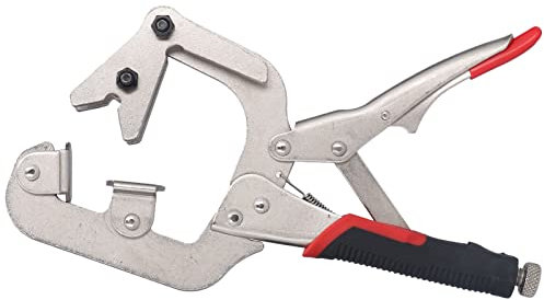 Pinza A Scatto, Morsetto di Bloccaggio a C Morsetto A C Pinza Autobloccante Kit Pinze Saldatura Morsetti Falegname a Sgancio Rapido Pinza Autobloccante per Fai Te e Hobby