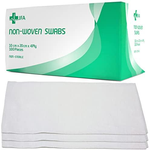 JFA Medical Premium Non-Woven Gauze Swabs 10cm x 20cm - Pack of 100