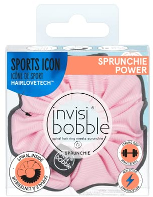 invisibobble Haargummi pink Scrunchie Mantra, Haargummis starker Halt für Mädchen & Damen, Scrunchies Schwarz, designed im Herzen Münchens