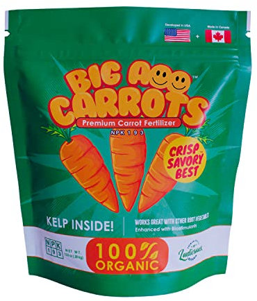 Big A Carrot Fertilizer and Root Vegetable Fertilizers – Premium Fertilizer for Carrots and Vegetable Garden – Organic Plant Food for Indoor and Outdoor Plants