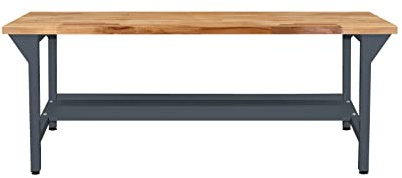 ADB Werkbank Werktisch Grundmodell 2 B2000xT750xH850mm RAL7016 Arbeitstisch Montagewerkbank Packtisch für Werkstatt bis 500 kg belastbar hergestellt in der EU