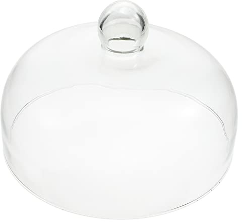 Beavorty Glass Cake Preservation Cover Transparent Dustproof Cloche for Food Display Height for Parties and Events