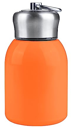 10.15oz/300ML Mini Thermal Mug Leak Proof Vacuum Flasks Travel Thermos Stainless Steel Drink Water Bottle Thermos Cups for Indoor and Outdoor (Orange)