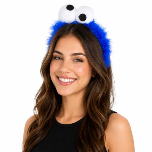 Cookie Krümelmonster Haarreif zum Kostüm - 411002 | Blau mit Kulleraugen