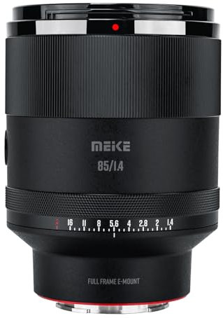 Meike 85 mm F1.4 Auto Focus Full Frame STM Stepping Motor Lente Vertical Compatible con cámaras Sony E Mount A7 A7R A74 A7R4 A7III A7RII A7RIII A7SIII A9