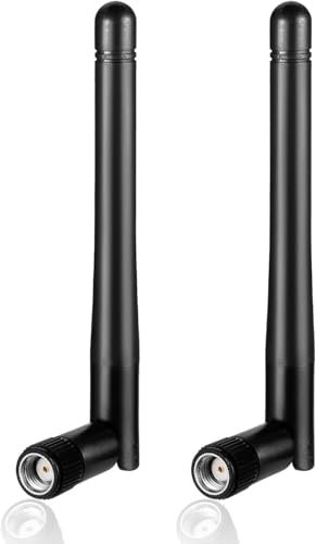 Dual Band WiFi Antenna, 2.4GHz 5GHz 5.8GHz 3dBi MIMO RP-SMA Male Antenna for WiFi Router Wireless Network Card USB Adapter Video Surveillance Monitor