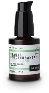 Contorno de Ojos con Aceite de Aguacate - Eye Hero All-In-1 Treatment - 15 ml - 100% Vegano - Antiedad, Antiarrugas y Protege de la Luz Azul - Beauté Mediterranea (Eye-Hero)