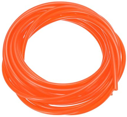 QUARKZMAN Polyurethan Rundriemen Antriebsriemen 3mm Durchmesser, 3 Meter (10ft) Länge PU Polyurethan Riemen für Antriebsübertragung (glatte Oberfläche, orange)