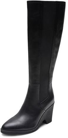 Aerosoles Women's MEMPHIS Knee High Boot, BLACK LEATHER, 9M