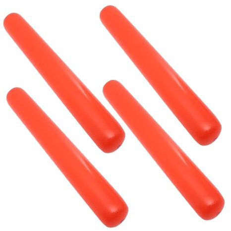 MOLUCKFU 4 Stück Aufblasbare Jubelstäbe 60cm Für Kinder Sport Veranstaltungen Lärmmacher Aus PVC Leicht Wiederverwendbar Party Zubehör Geschenkidee