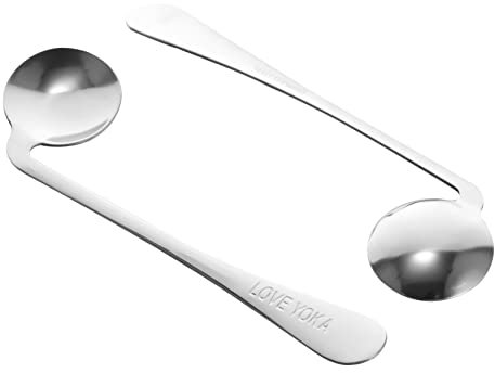 Cabilock 2stücke Teiliges Senioren-esslöffel Mit Gebogenem Griff Ergonomisch Schräg Geformt Esshilfe Für Linkshänder Und Rechtshänder Sicherer Küchengerät