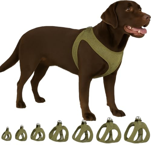 Hundegeschirr - hundegeschirr große Hunde - XL - Flamingo Harness Step&Go Bento Kaki