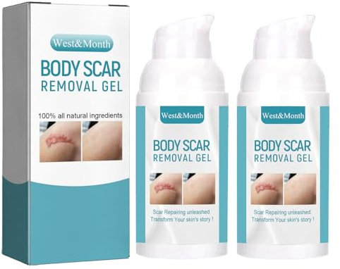 2 Stück Narbengel,Scar Cream Sanft und Nicht Reizend Narbencreme Nach Op Befeuchten Scar Gel Bei Kaiserschnitten Verbrennungen Keloiden Akne,Kann mit Narbenpflastern Verwendet Werden(30ml*2 )