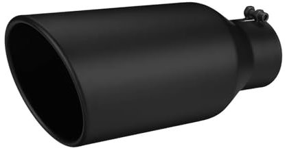 Tubo De Escape Universal para Automóvil Entrada De 3 Pulgadas Salida De 5 Pulgadas Longitud De 12 Pulgadas Anticorrosivo Recto para Coche