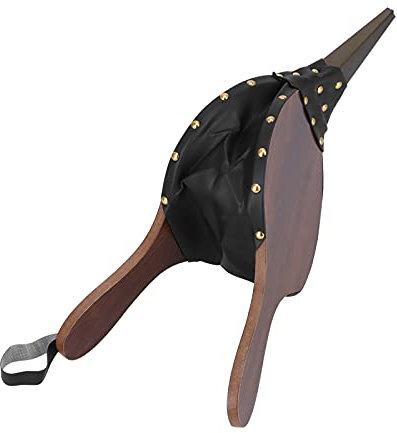 Paggestiti per Camino, Soffiatore Manuale di Legno Manuale del Fuoco di Fuoco con Cinghia Sospeso per Ventola Cottura da Esterno Ventilatore Cottura in Legno Campeggio a Grill Barbecue, 16,9x7,5