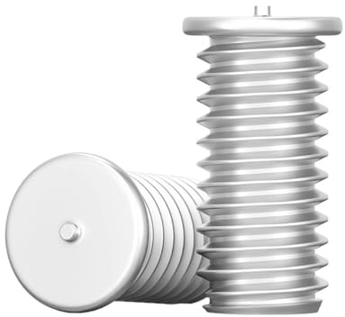 DeVow Vis à souder par Points en Aluminium M3 M4 M5 M6 M8 M10 Goujons filetés à souder for Clous à décharge de condensateur(M6x16mm 100pcs)