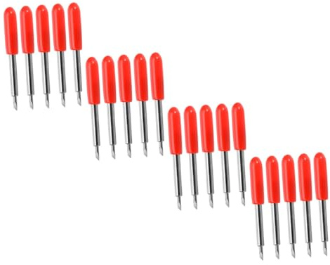 iplusmile 50 pezzi Lame di Ricambio per Plotter da Taglio Vinile Coltello da Taglio Rosso per Precisione Accessorio per Cutter Vinile