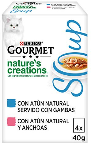 Purina Gourmet Crystal Soup Pack de 10 x [4x40 g] - Total 1600 gr