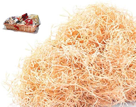 TRUCIOLO PAGLIA FINE LEGNO 2 PACCHI da 250GR paglia naturale per ceste natalizie e confezioni regalo