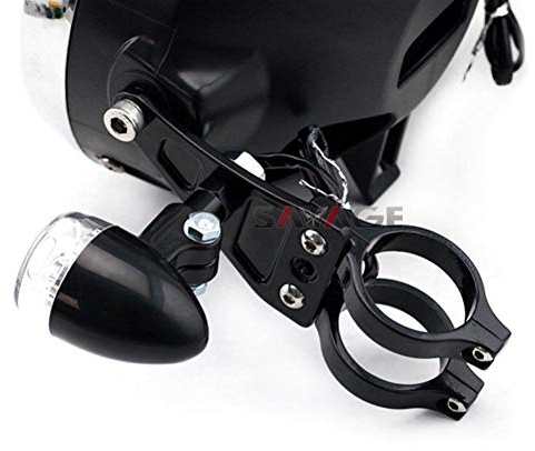 AMOYER 41mm Gabel Motorrad-Scheinwerfer Halterung Kopf Lampe Blinker Klemmhalter vorne Motorrad Zubehör Aluminium