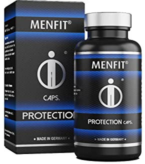 MENFIT® Protection – Für innere Balance, Vitalität & mit Antioxidantien – Mit Kurkuma, Ginseng, Traubenkern, Selen & B-Vitaminen – Vegan – Made in Germany – 60 Kapseln