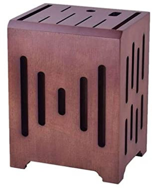 Ceppo Coltelli Portacoltelli Ceppo per Coltelli Ceppo Portacoltelli Universale In Legno, Supporto for Coltelli A 9 Slot, Portacoltelli In Legno, Comoda Conservazione Sicura Porta Coltelli Ceppo Portac