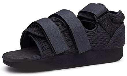 Chaussures post-opératoires pour orteils cassés, chaussures de marche médicales, attelle de pied pour chirurgie du pied, fracture ou ulcère (XL pour semelle plate)