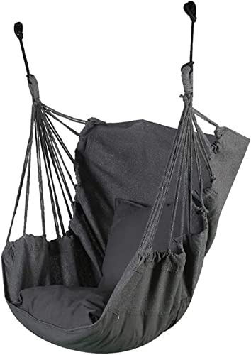 ADITAM Hamaca Silla Asiento Columpio Hamaca Doble Columpio Infantil Interior Y Exterior Patio Silla Colgante Habitación Dormitorio Hamaca Marco De La Puerta Cuna Cama Columpio Columpio Columpio (A)