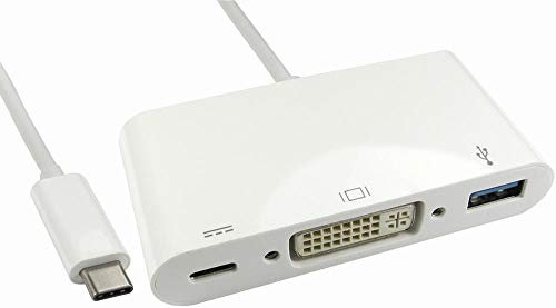 ADATTATORE, USB C-DVI/USB3.0, CONSEGNA DI ALIMENTAZIONE, Convertitori/Interfacce Prodotti per computer, QTY X 1