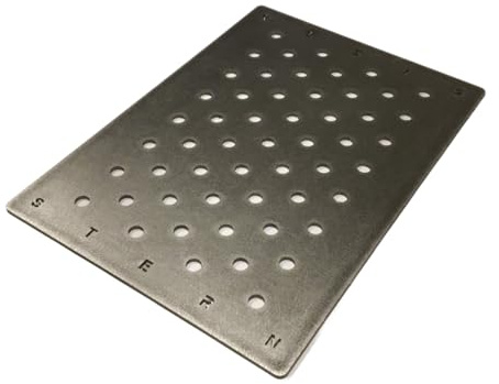 STERNGUARD Rustproof Stainless Steel Swirl Drain Covers @11x8x0.04 in 304ss dp1