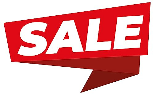 Primus Print XXL Fensteraufkleber Aufkleber Schriftzug - für Ihren Store, Büro, Laden, Lager, Geschäft, Einzelhandel - Ausverkauf Neueröffnung Sale Umzug (Sale, Einzeln)