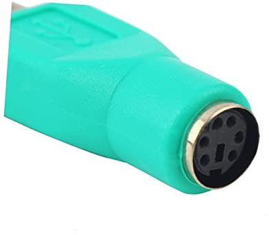 HOMSFOU 2 adaptadores de teclado y ratón a USB, adaptador de ratón, 2 adaptadores de ratón hembra USB a /2 adaptadores de 6 pines macho a hembra PS2