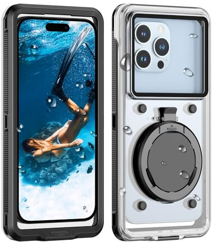 Focusor Wasserdicht Handyhülle,IPX8 Professionelle Universelle Wasserfeste Tauchen Hülle [wasserdichte Testfunktion] [Unterwasser-Touchscreen] für iPhone Samsung Xiaomi Redmi,Schnorcheln Surfen Case